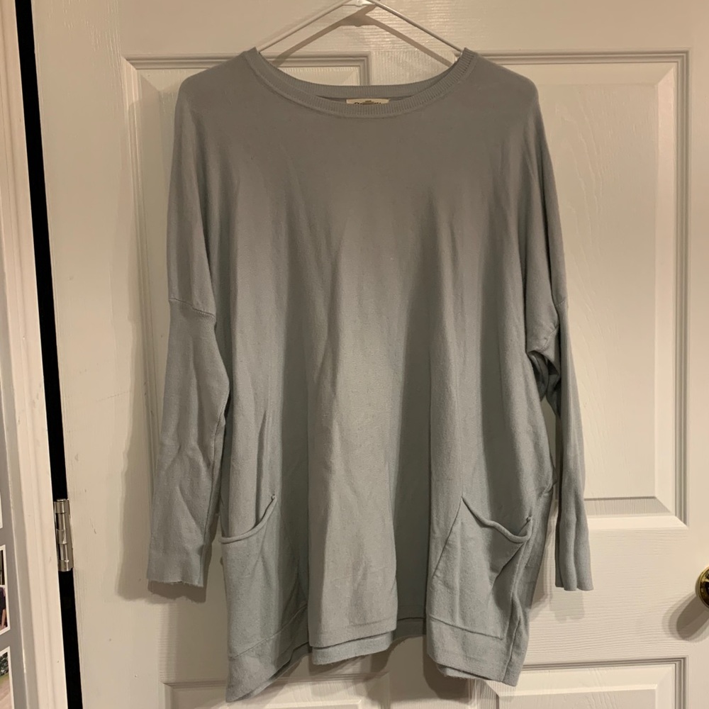 Women’s oversized blue sweater
